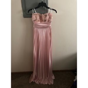 Dresses - Pink silky formal strapless dress Dresses - Pink silky formal strapless dress